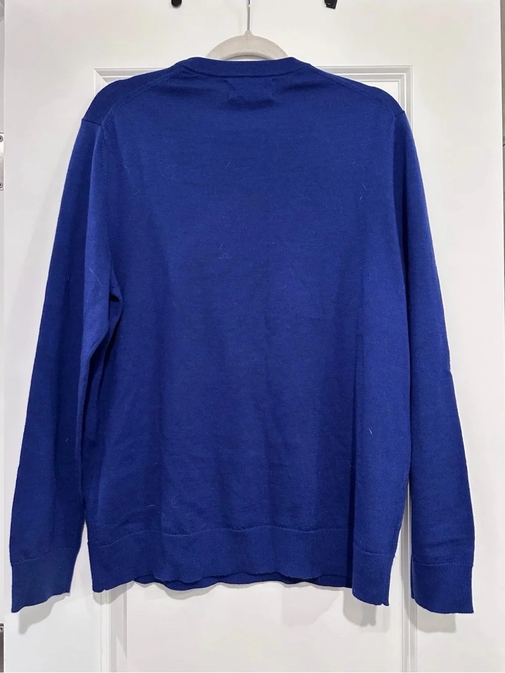 Banana Republic Men's Crewneck Sweater - Italian Merino Wool Mountain Blue L